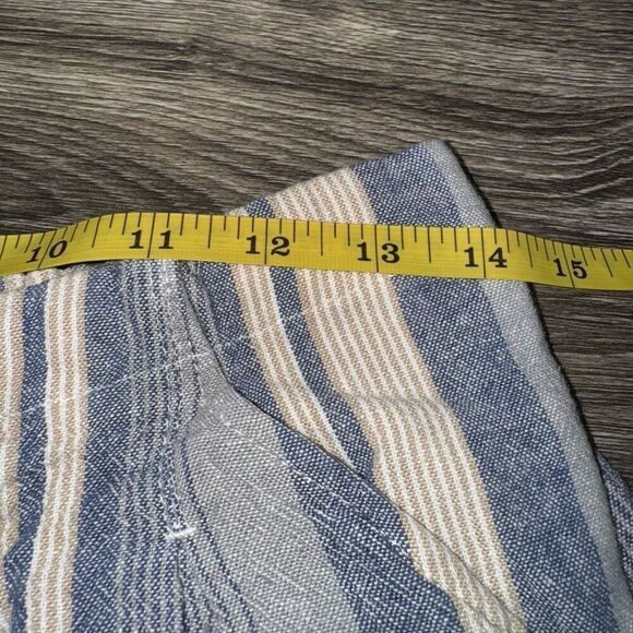 Indigo Rein Striped Short Color Blue Size Medium - Picture 3 of 5